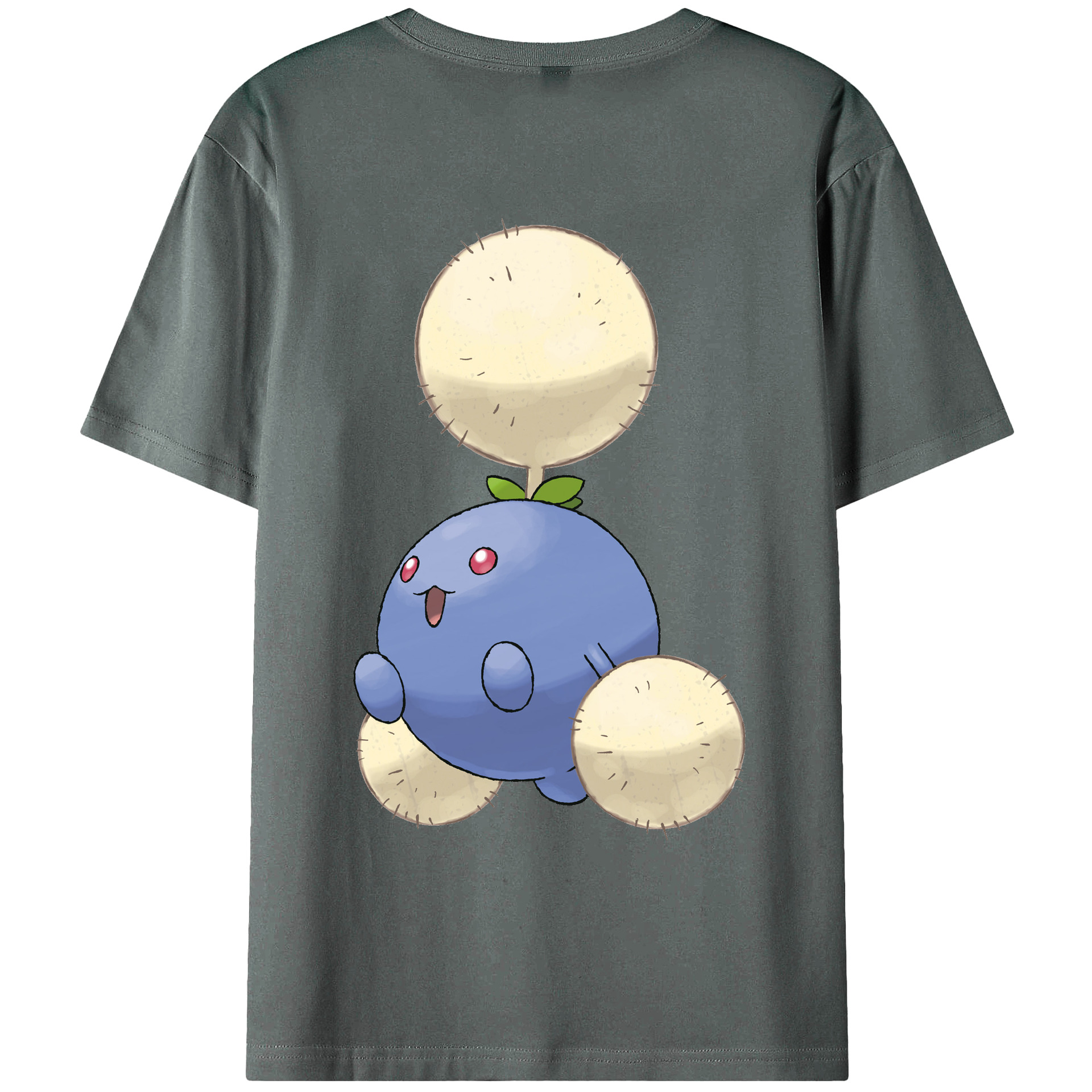 （画像用） ポケットモンスター Pokémon 綿100％ メンズ半袖Tシャツ（バックプリント） 通気性